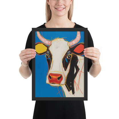 Moo-d Pop - Stylized Cow Portrait