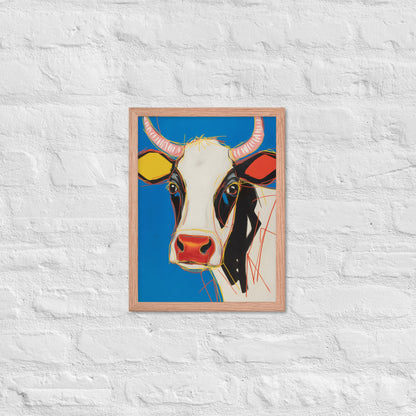 Moo-d Pop - Stylized Cow Portrait