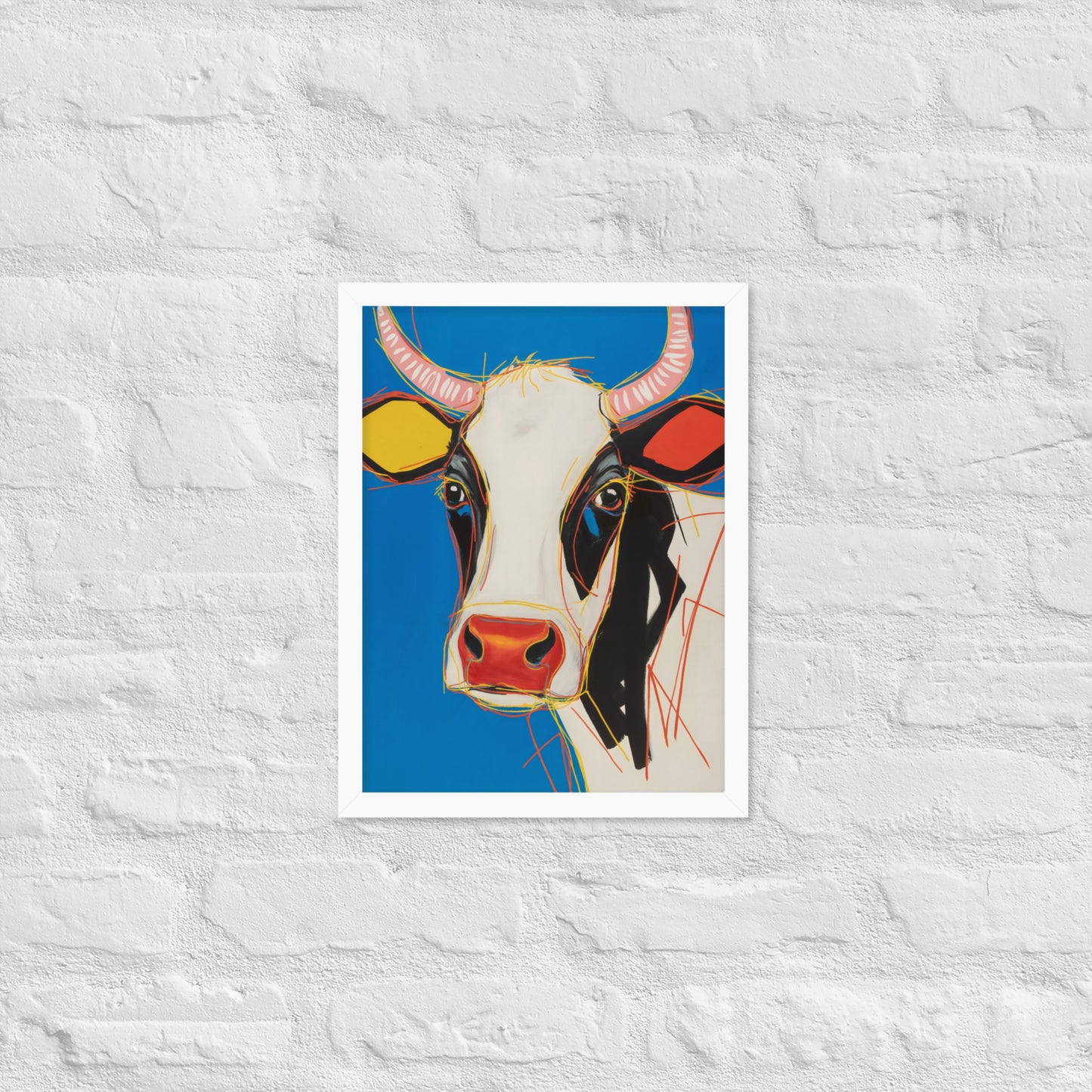 Moo-d Pop - Stylized Cow Portrait
