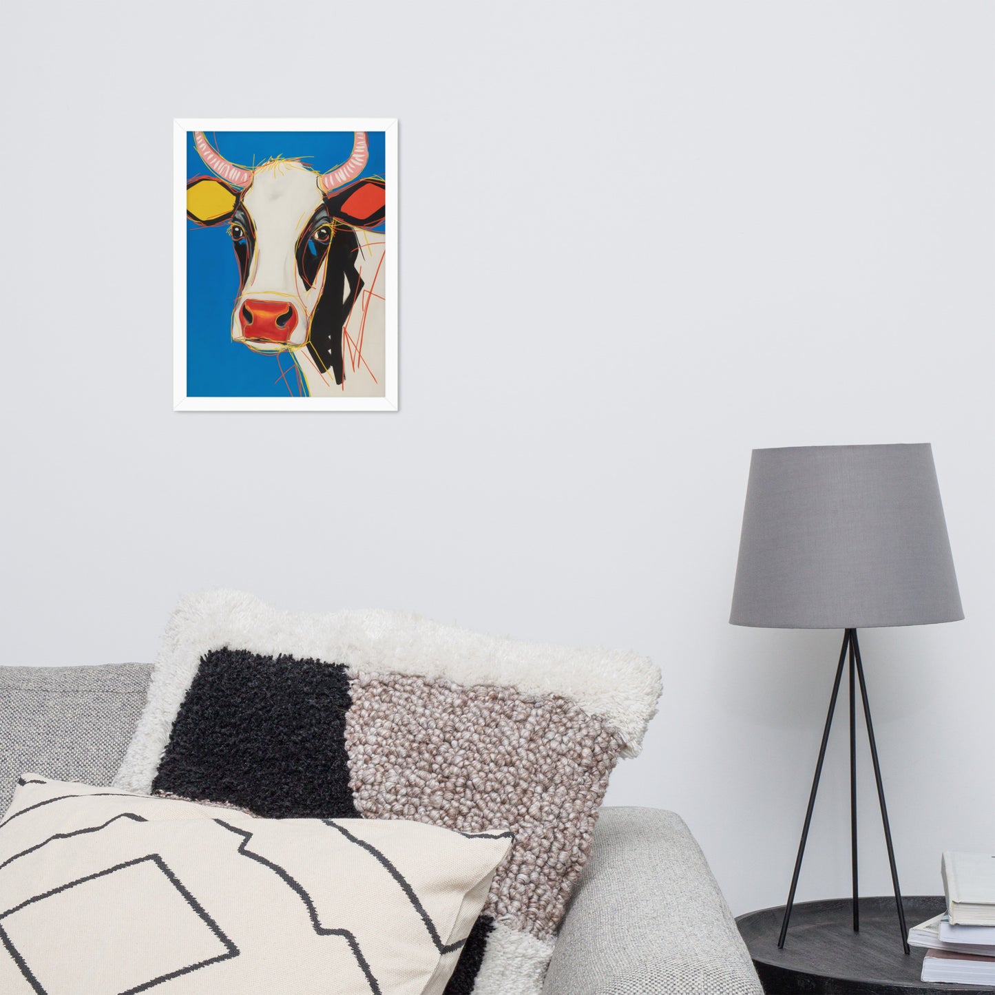 Moo-d Pop - Stylized Cow Portrait