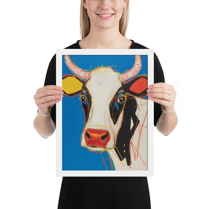 Moo-d Pop - Stylized Cow Portrait