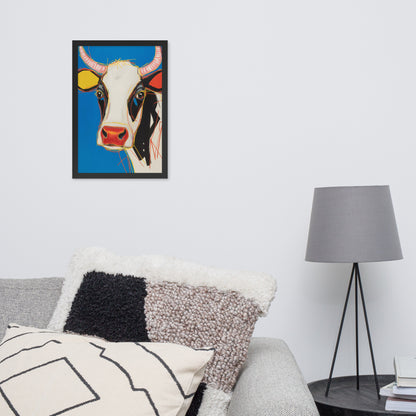 Moo-d Pop - Stylized Cow Portrait