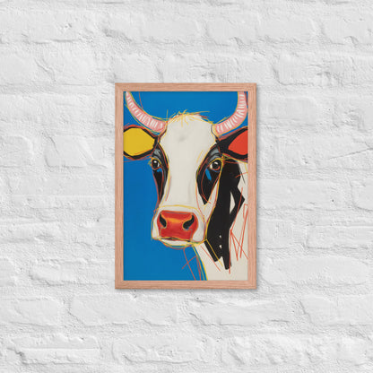 Moo-d Pop - Stylized Cow Portrait