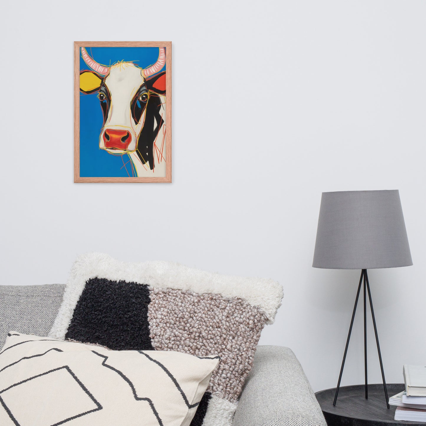 Moo-d Pop - Stylized Cow Portrait