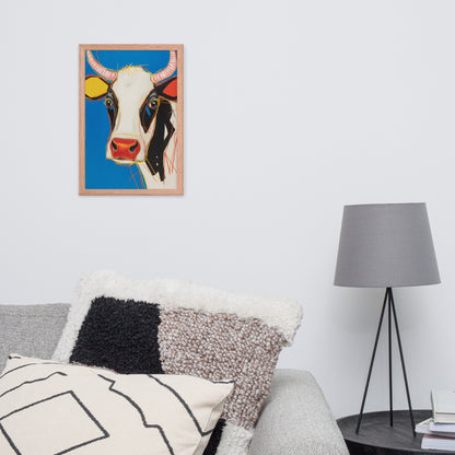 Moo-d Pop - Stylized Cow Portrait