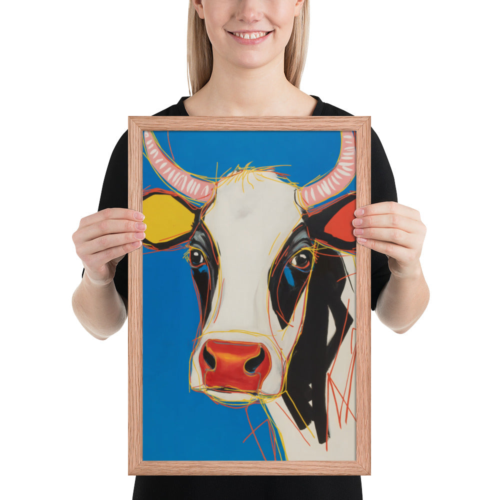 Moo-d Pop - Stylized Cow Portrait