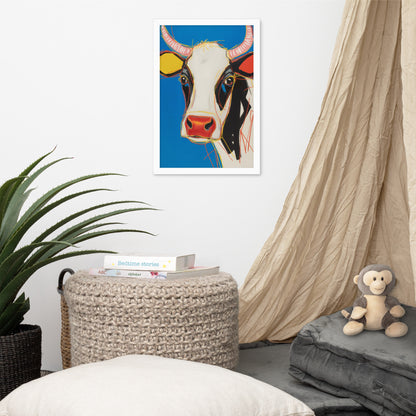 Moo-d Pop - Stylized Cow Portrait