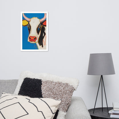 Moo-d Pop - Stylized Cow Portrait