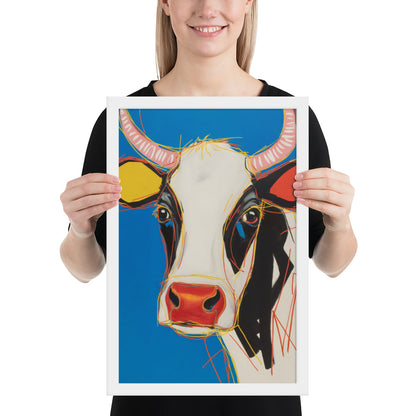Moo-d Pop - Stylized Cow Portrait