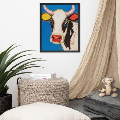 Moo-d Pop - Stylized Cow Portrait