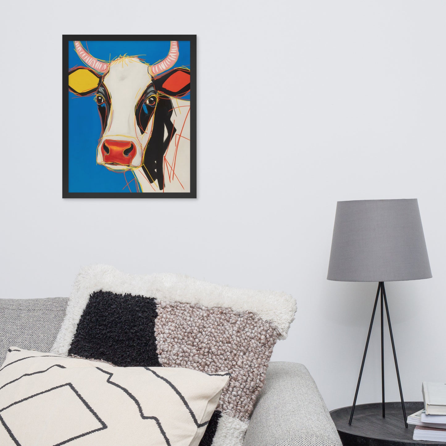 Moo-d Pop - Stylized Cow Portrait