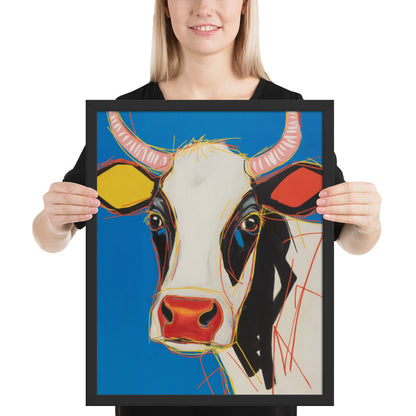 Moo-d Pop - Stylized Cow Portrait