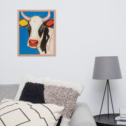 Moo-d Pop - Stylized Cow Portrait