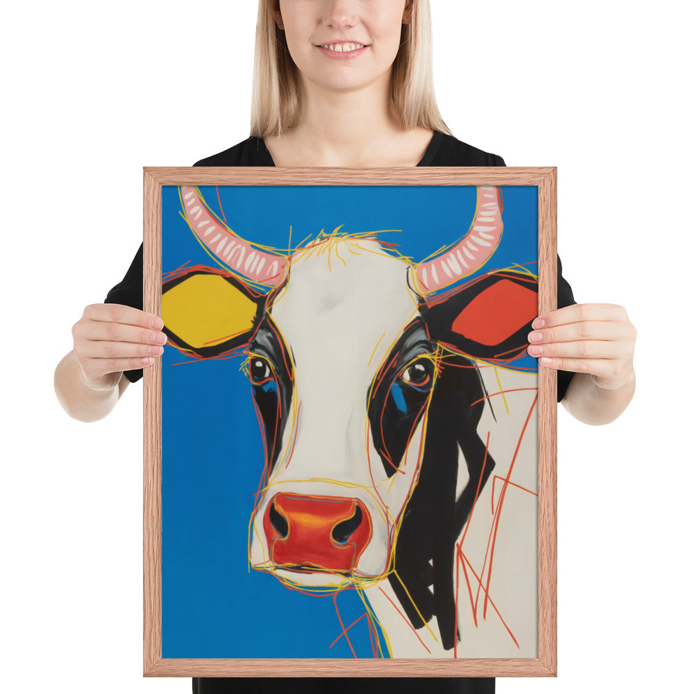 Moo-d Pop - Stylized Cow Portrait