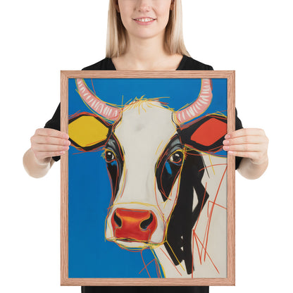 Moo-d Pop - Stylized Cow Portrait