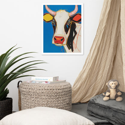 Moo-d Pop - Stylized Cow Portrait