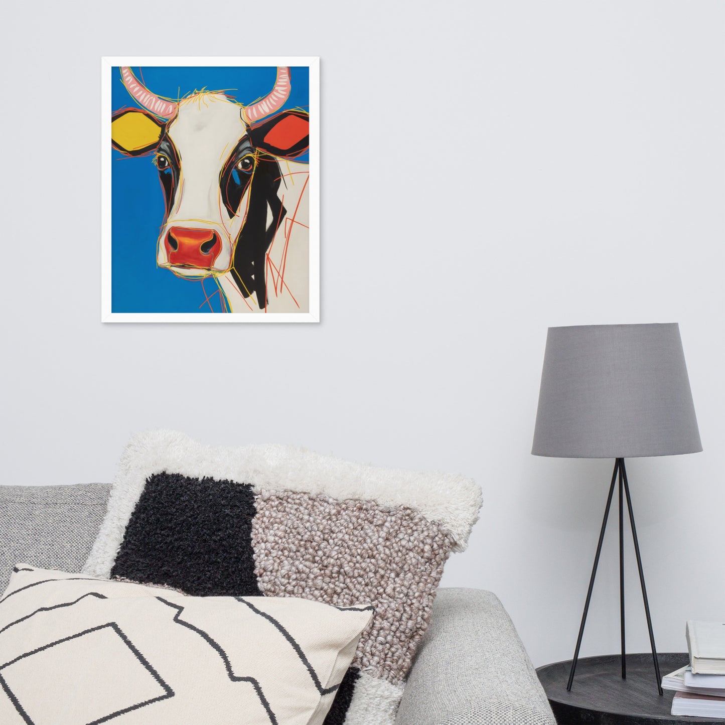 Moo-d Pop - Stylized Cow Portrait