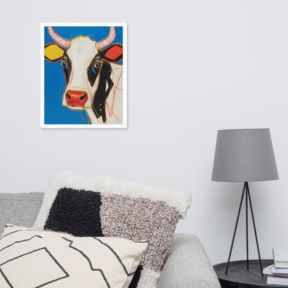 Moo-d Pop - Stylized Cow Portrait