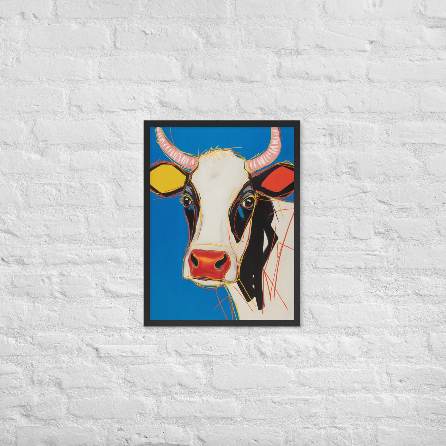 Moo-d Pop - Stylized Cow Portrait