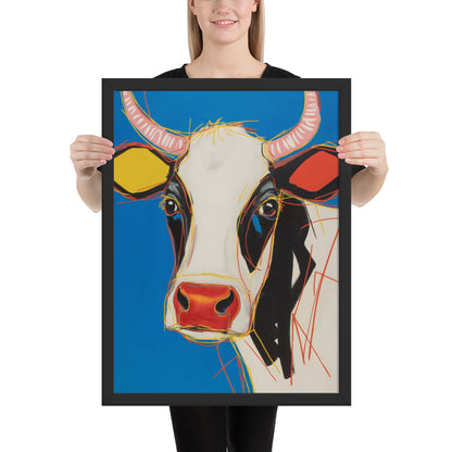 Moo-d Pop - Stylized Cow Portrait