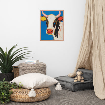 Moo-d Pop - Stylized Cow Portrait