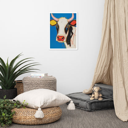 Moo-d Pop - Stylized Cow Portrait