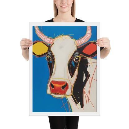 Moo-d Pop - Stylized Cow Portrait
