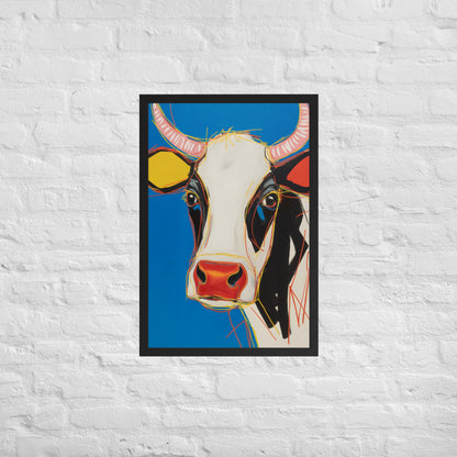 Moo-d Pop - Stylized Cow Portrait