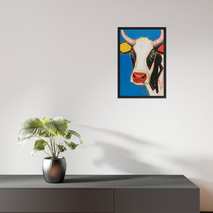 Moo-d Pop - Stylized Cow Portrait