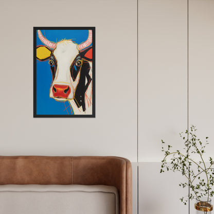 Moo-d Pop - Stylized Cow Portrait