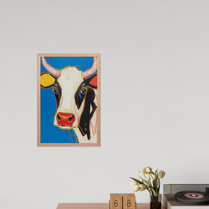 Moo-d Pop - Stylized Cow Portrait