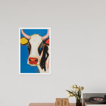 Moo-d Pop - Stylized Cow Portrait