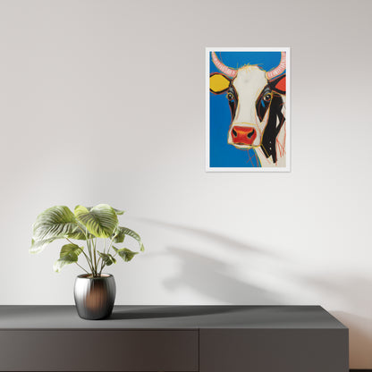 Moo-d Pop - Stylized Cow Portrait