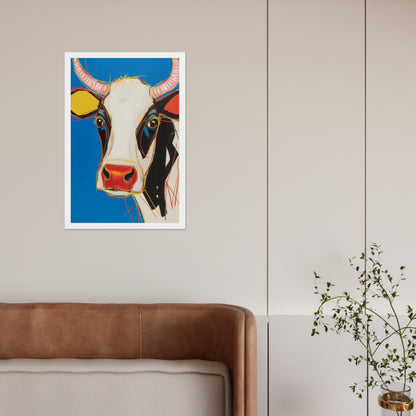 Moo-d Pop - Stylized Cow Portrait