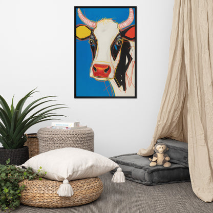 Moo-d Pop - Stylized Cow Portrait