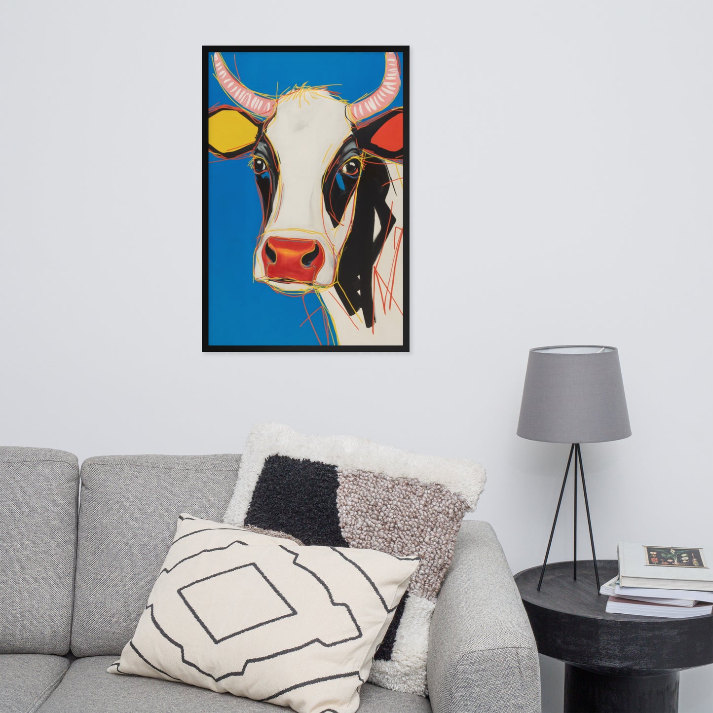 Moo-d Pop - Stylized Cow Portrait