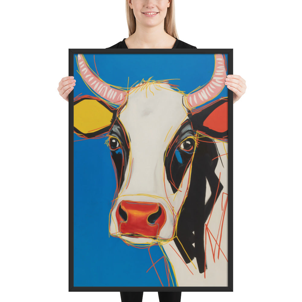 Moo-d Pop - Stylized Cow Portrait