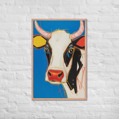 Moo-d Pop - Stylized Cow Portrait