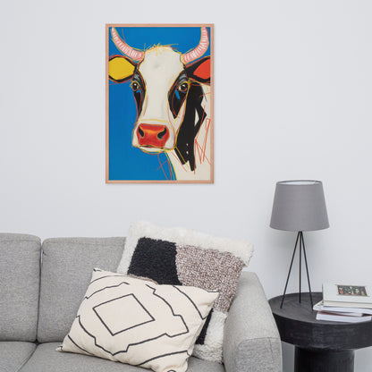 Moo-d Pop - Stylized Cow Portrait