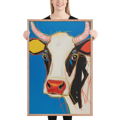 Moo-d Pop - Stylized Cow Portrait