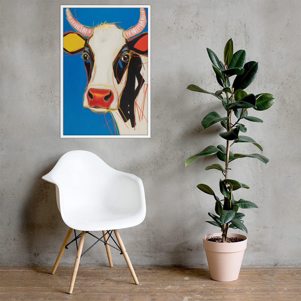 Moo-d Pop - Stylized Cow Portrait