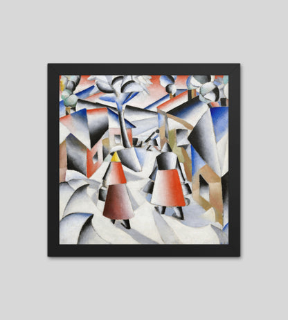 Morning in the Village after Snowstorm by Kazimir Malevich