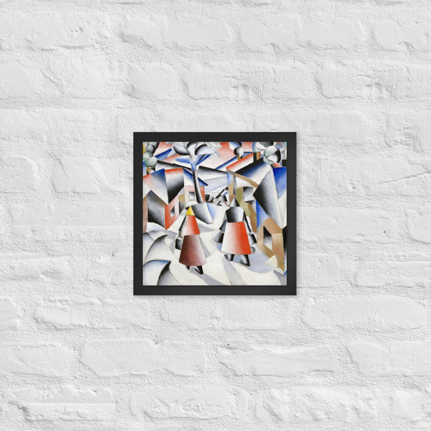 Morning in the Village after Snowstorm by Kazimir Malevich