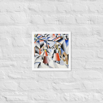 Morning in the Village after Snowstorm by Kazimir Malevich