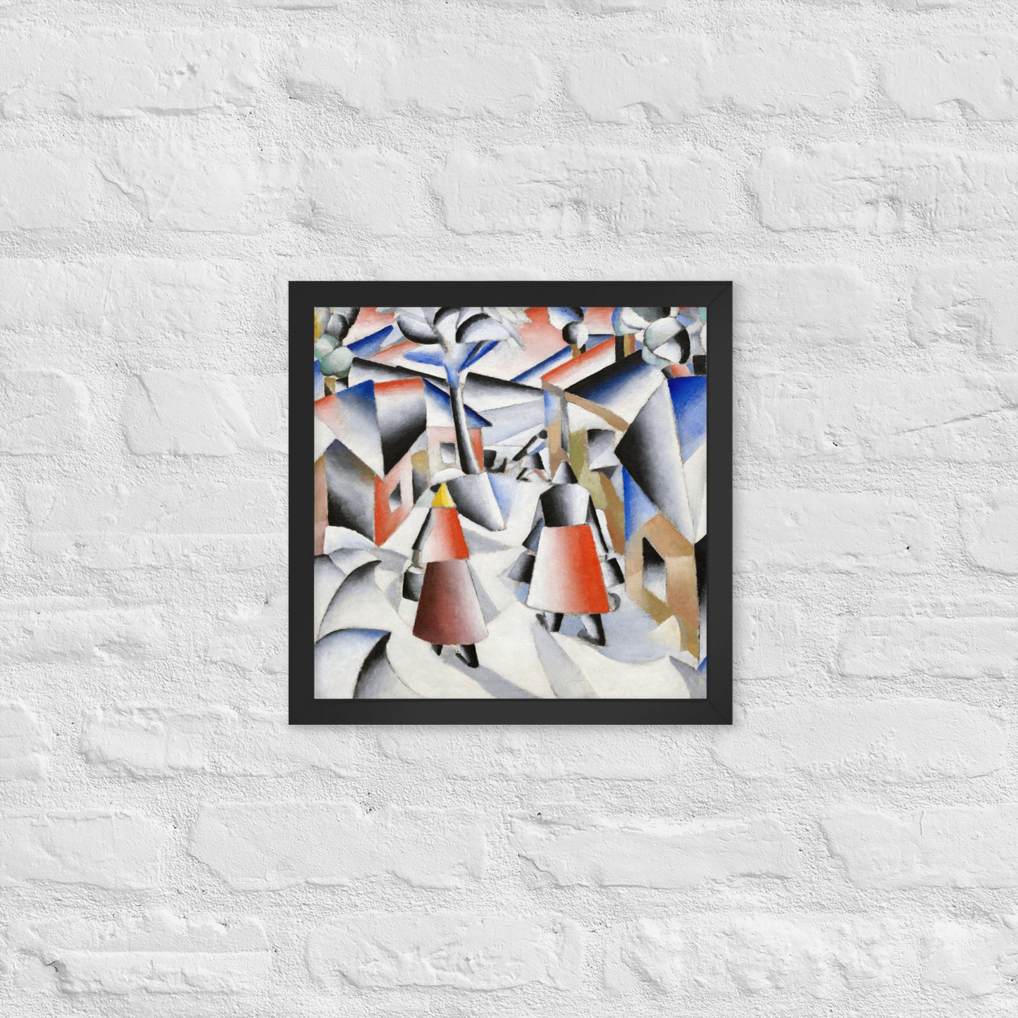 Morning in the Village after Snowstorm by Kazimir Malevich