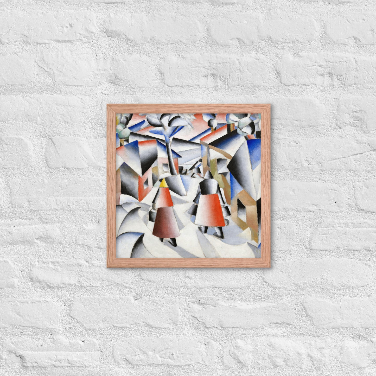 Morning in the Village after Snowstorm by Kazimir Malevich