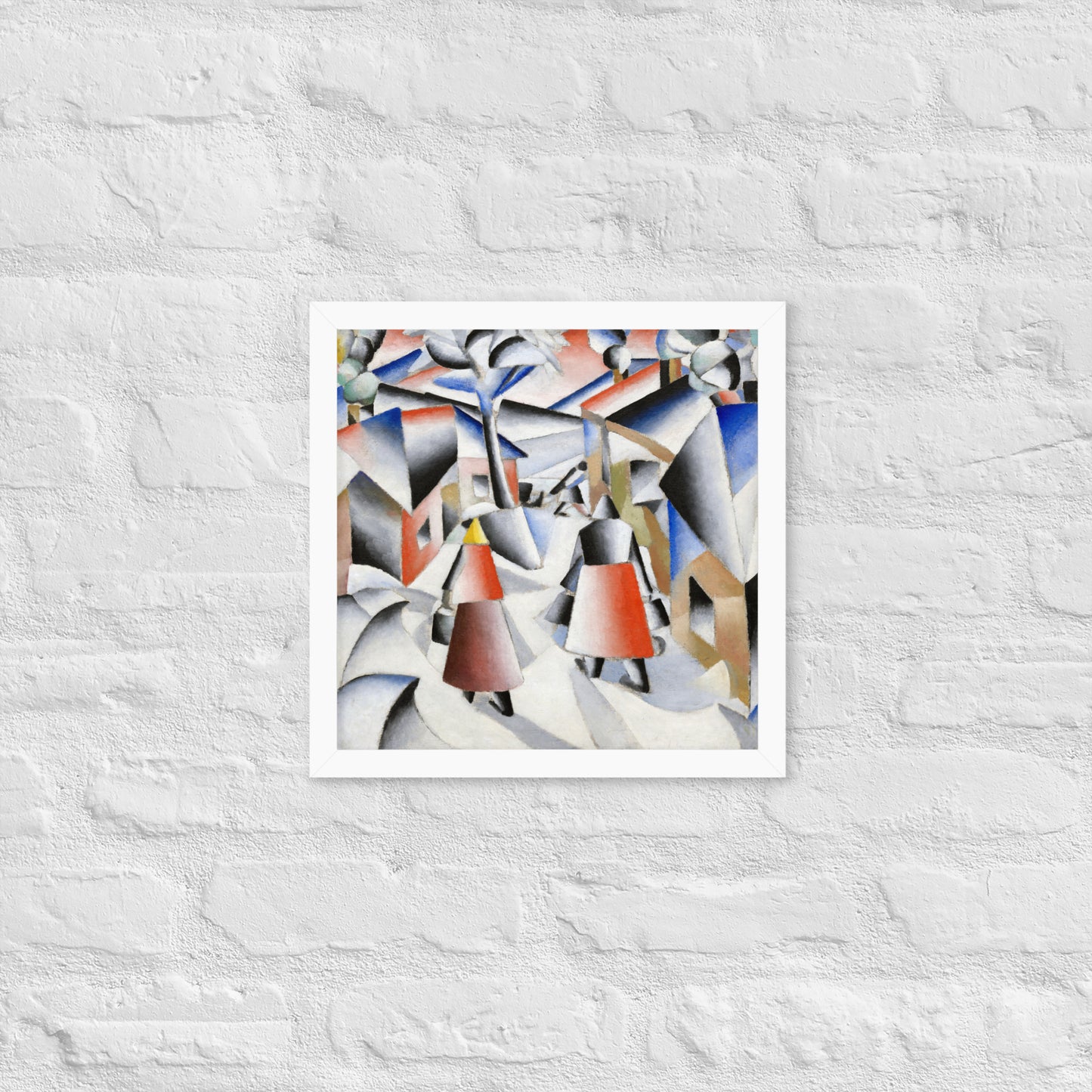 Morning in the Village after Snowstorm by Kazimir Malevich