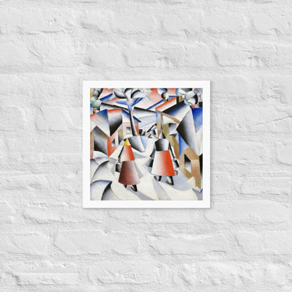 Morning in the Village after Snowstorm by Kazimir Malevich