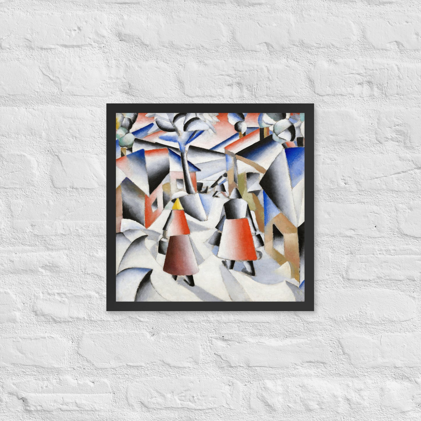 Morning in the Village after Snowstorm by Kazimir Malevich