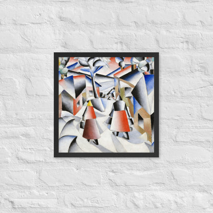 Morning in the Village after Snowstorm by Kazimir Malevich